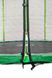 Батут Atleto 183 см с двойными ногами с сеткой зеленый