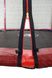 Батут Atleto 183 см с двойными ногами с сеткой + лестница красный