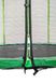 Батут Atleto 183 см с двойными ногами с сеткой + лестница зеленый