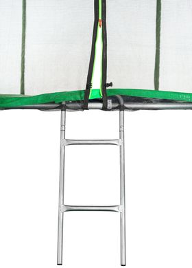 Батут Atleto 465 см з подвійними ногами з сіткою зелений (3 місця), Вуличні батути, Круглі, 180 кг, 465, Китай, Україна