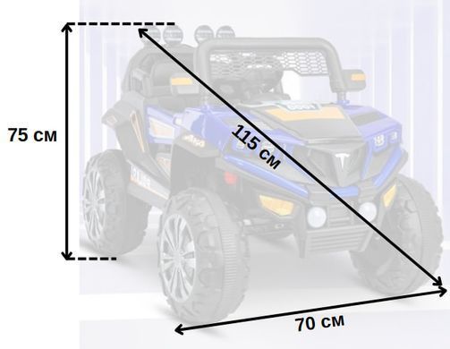 Дитячий електромобіль 4х4 Spoko SP-V50 синій (42401060)
