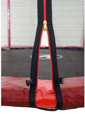 Батут Atleto 312 см з подвійними ногами з сіткою червоний (2 місця), Вуличні батути, Круглі, 120 кг, 312, Китай, Україна