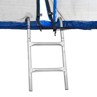 Батут Atleto 252 см з подвійними ногами з сіткою синій, Вуличні батути, Круглі, 100 кг, 252, Китай, Україна